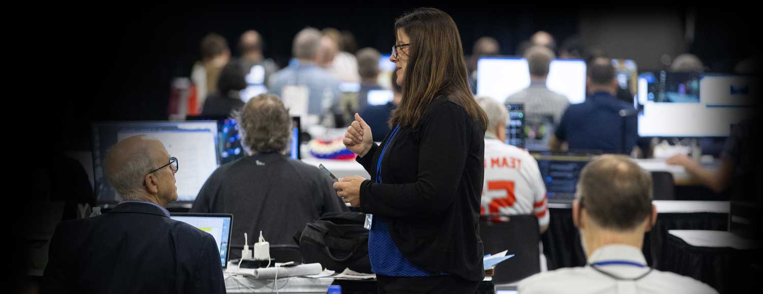UM Communications staff at the 2024 General Conference newsroom