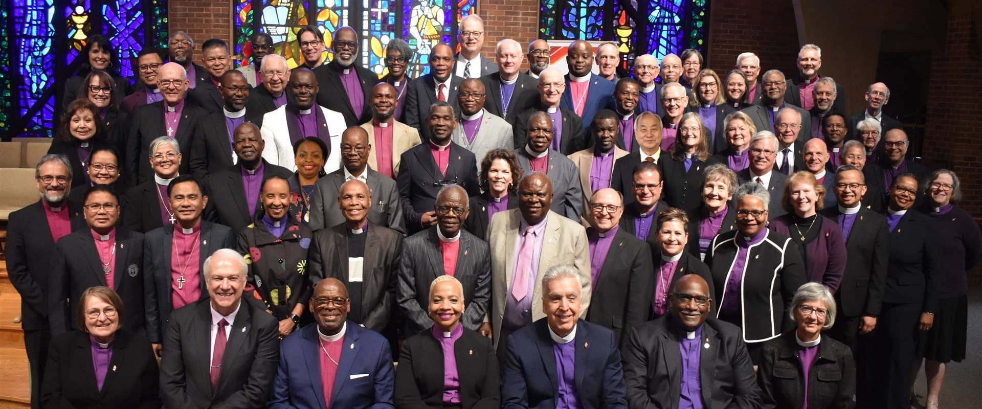 United Methodist bishops gathered together